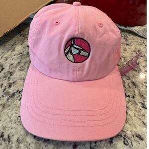 Horse of Course Girl Hat Pink NEW Equestrian Adjustable Strap Fabric Youth Cap